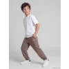 LCW Kids Kahverengi Erkek Çocuk Soft Touch Jogger Eşofman Altı