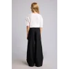 Defacto H6249A8NM40 Siyah 90s Wide Leg Beş Cep Detaylı Jean Pantolon Kız Çocuk