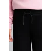 Defacto I2264A8BK81 Siyah Beli Bağcıklı Wide Leg Eşofman Altı Kız Çocuk