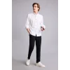 Defacto E4790AXBK27 Siyah Relax Fit Keten Görünümlü Beli Bağcıklı Lastikli Cepli Pantolon