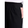 Defacto E4790AXBK27 Siyah Relax Fit Keten Görünümlü Beli Bağcıklı Lastikli Cepli Pantolon