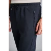 Defacto D5258AXNV64 Lacivert Slim Fit Bağcıklı Fermuar Cepli Pike Jogger Eşofman Altı