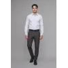 Defacto C7508AXAR163 Antrasit Tailored Fit Düz Paça Her Yöne Esneyen Yumuşak Tuşe Cepli Pantolon
