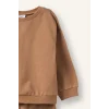Defacto H5617A5BG704 Bej Uzun Kollu Sweatshirt Elastik Belli Eşofman Altlı 2li Takım Erkek Bebek