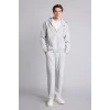 Defacto D7599AXGR210 Gri Relax Fıt Kapüşonlu İçi Yumuşak Tüylü Kalın Kumaş Fermuarlı Sweatshirt
