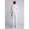 Defacto D7599AXGR210 Gri Relax Fıt Kapüşonlu İçi Yumuşak Tüylü Kalın Kumaş Fermuarlı Sweatshirt