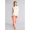 Defacto I2286A8ER233 Ekru Bisiklet Yaka Uzun Kollu Baskılı Regular Fit 2li Pijama Takımı Kız Çocuk