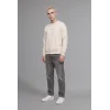 Defacto X8282AZBG672 Bej Boxy Fit Uzun Kollu Pamuklu Bisiklet Yaka İçi Yumuşak Tüylü Baskılı Sweatshirt