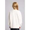 Defacto I3553A8ER105 Ekru Kpop - Demon Hunters Relax Fit Baskılı Bisiklet Yaka Sweatshirt Kız Çocuk