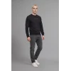 Defacto X8282AZBK81 Siyah Boxy Fıt Bisiklet Yaka Baskılı Sweatshirt