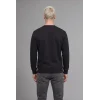 Defacto X8282AZBK81 Siyah Boxy Fıt Bisiklet Yaka Baskılı Sweatshirt