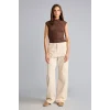 Defacto H0092AXBG738 Bej Straight Fit Normal Bel Düz Paça 5 Cepli Gabardin Pantolon