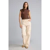 Defacto H0092AXBG738 Bej Straight Fit Normal Bel Düz Paça 5 Cepli Gabardin Pantolon