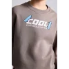 Defacto I0114A8BN571 Kahve Oversize Bisiklet Yaka Sırt Baskılı İçi Yumuşak Tüylü Sweatshirt Erkek Çocuk