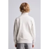 Defacto H7132A8GR294 Gri Oversize Yarım Fermuarlı Dik Yaka Sweatshirt Erkek Çocuk