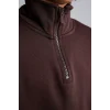 Defacto H7132A8BN267 Kahve Oversize Yarım Fermuarlı Dik Yaka Sweatshirt Erkek Çocuk