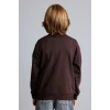 Defacto H7132A8BN267 Kahve Oversize Yarım Fermuarlı Dik Yaka Sweatshirt Erkek Çocuk