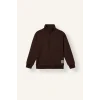 Defacto H7132A8BN267 Kahve Oversize Yarım Fermuarlı Dik Yaka Sweatshirt Erkek Çocuk