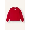 Defacto I3554A8RD347 Kırmızı Hello Kitty Baskılı Relax Fit Bisiklet Yaka Sweatshirt Kız Çocuk