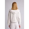 Defacto Z7069AZGR256 Gri Cropped Fıt Kapüşonlu Kalın Kumaş Sweatshirt Hırka