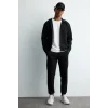 Defacto Z9112AZBK81 Siyah Ultra Yumuşak Slim Fit Standart Paça Skuba Dalgıç Kumaş Jogger Eşofman Altı