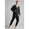 Defacto Z9112AZBK81 Siyah Ultra Yumuşak Slim Fit Standart Paça Skuba Dalgıç Kumaş Jogger Eşofman Altı