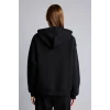 Defacto D8717AXBK81 Siyah Relax Fit Kapüşonlu Fermuarlı Cepli Basic Sweatshirt Hırka