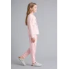 Defacto I3895A8PN645 Pembe Baskılı Uzun Kollu Üst Lastikli Paça Alt 2li Pijama Takımı Kız Çocuk