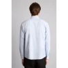 Defacto A8028AXBE177 Mavi %100 Pamuk Regular Fit Polo Yaka Oxford Basic Uzun Kollu Gömlek
