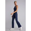 Defacto C9192AXIN187 İndigo Esnek Kumaş Aırtech Flare Fit Yüksek Bel Beli Saran Sporcu Pantolon