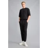 Defacto D5258AXBK81 Siyah Slim Fit Bağcıklı Fermuar Cepli Pike Jogger Eşofman Altı