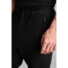 Defacto D5258AXBK81 Siyah Slim Fit Bağcıklı Fermuar Cepli Pike Jogger Eşofman Altı