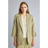 Defacto C3215AXKH462 Haki Oversıze Basic Blazer Haki Ceket