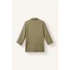 Defacto C3215AXKH462 Haki Oversıze Basic Blazer Haki Ceket