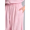 Defacto I1195AXPN440 Pembe Barrel Fıt Beli Lastikli Esnek Bantlı Paça Bilek Boy Keten Karışımlı Pembe Pantolon