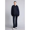 Defacto V4233AZNV241 Lacivert Pamuklu Oversıze Kapüşonlu Kalın Kumaş Sweatshirt