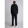 Defacto D7599AXBK81 Siyah Relax Fıt Kapüşonlu İçi Yumuşak Tüylü Kalın Kumaş Fermuarlı Sweatshirt