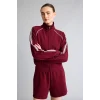 Defacto H2046AXBR115 Bordo Ultra Yumuşak Standart Fıt Dik Yaka Fermuarlı Spor Hırka