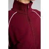 Defacto H2046AXBR115 Bordo Ultra Yumuşak Standart Fıt Dik Yaka Fermuarlı Spor Hırka