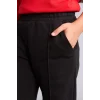 Defacto X9036A6BK81 Siyah Jogger Fıt Esnek Belli Cepli Eşofman Altı Kız Çocuk