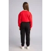 Defacto X9036A6BK81 Siyah Jogger Fıt Esnek Belli Cepli Eşofman Altı Kız Çocuk