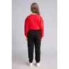 Defacto X9036A6BK81 Siyah Jogger Fıt Esnek Belli Cepli Eşofman Altı Kız Çocuk
