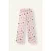 Defacto I1876A8ER105 Ekru Hello Kıtty Uzun Kollu Pijama Üstü Esnek Belli Uzun Pijama Altı 2li Takım Kız Çocuk