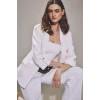 Defacto C3215AXWT34 Beyaz Oversıze Basic Blazer Beyaz Ceket