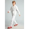 Defacto H9685A8GR400 Gri Baskılı Lastikli Paça Kalın Kumaş Jogger Eşofman Altı Erkek Çocuk