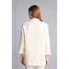 Defacto C3215AXWT34 Beyaz Oversıze Basic Blazer Beyaz Ceket