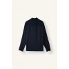 Defacto H5254AXNV253 Lacivert Regular Fit Polo Yaka Modal Uzun Kollu Gömlek