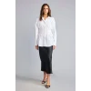 Defacto G8610AXWT34 Beyaz %100 Pamuk Fıtted Poplin Gömlek