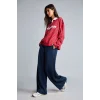 Defacto D6668AXNV248 Lacivert Straight Fit Cepli Düz Paça Eşofman Altı