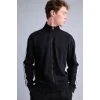 Defacto F0106AXBK81 Siyah Nefes Alabilen Boxy Fit Fermuarlı Dik Yaka Sweatshirt